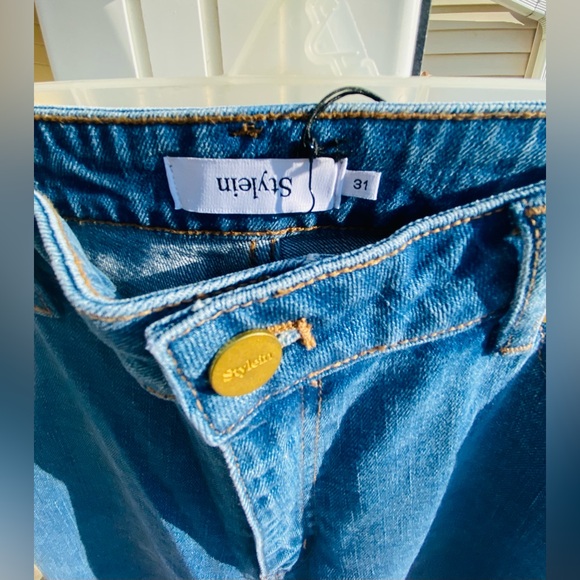 New, Stylein Katie👖Sz-31 Denim Blue- Unisex Designer MSRP $199, ☁️SilkSoft Denim - Picture 12 of 16